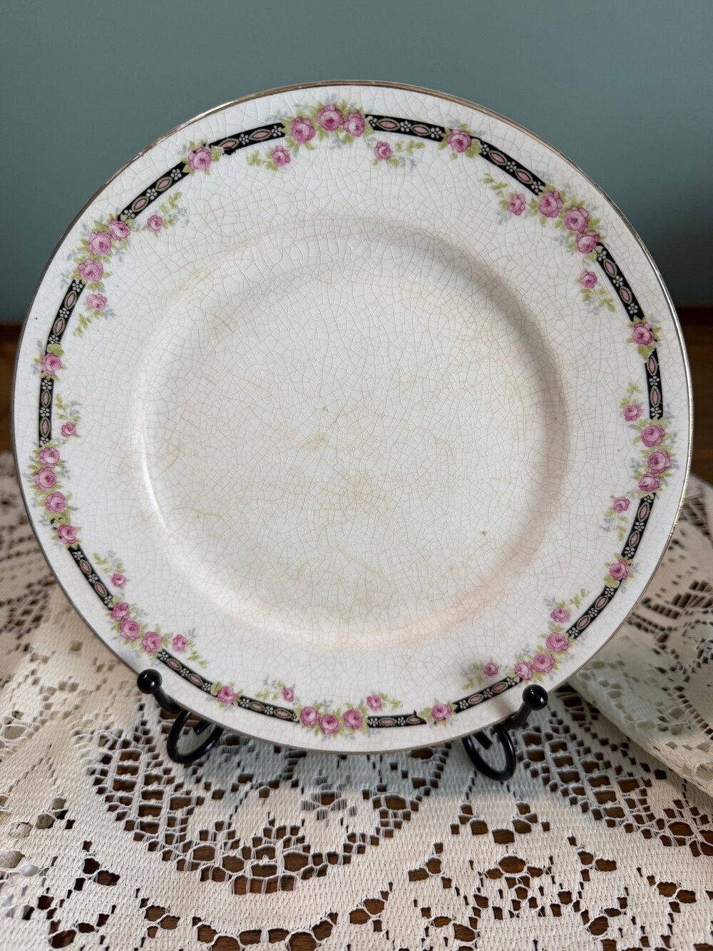 #93 vintage Knowles Taylor Knowles plate